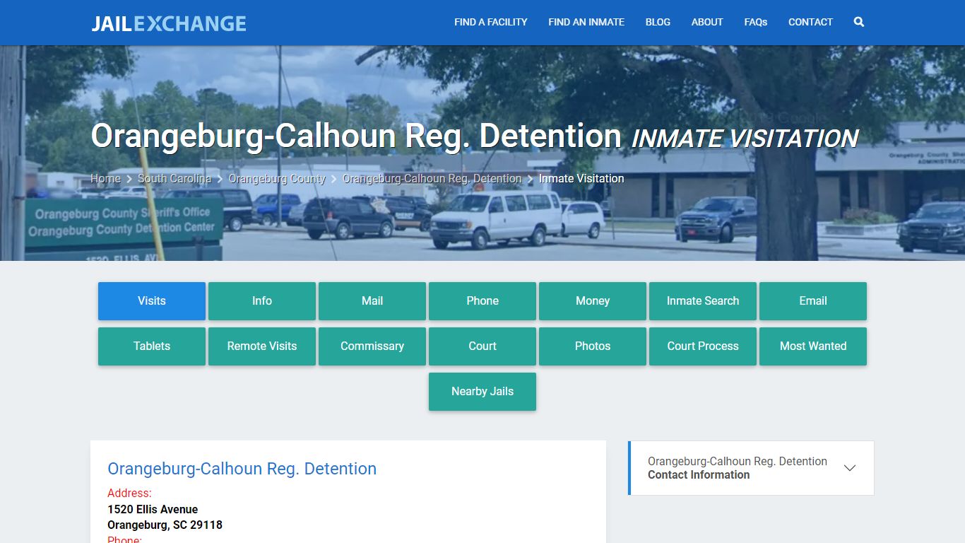 Inmate Visitation - Orangeburg-Calhoun Reg. Detention, SC - Jail Exchange
